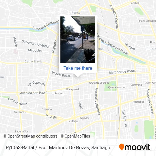 Pj1063-Radal / Esq. Martínez De Rozas map