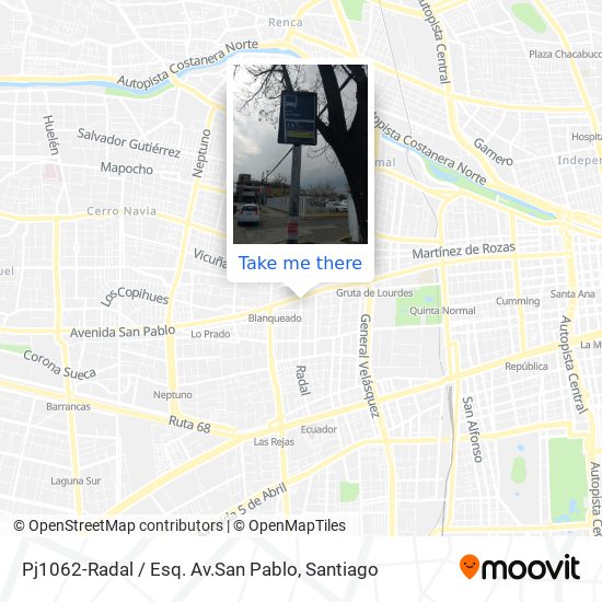 Pj1062-Radal / Esq. Av.San Pablo map