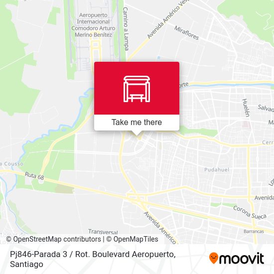 Mapa de Pj846-Parada 3 / Rot. Boulevard Aeropuerto