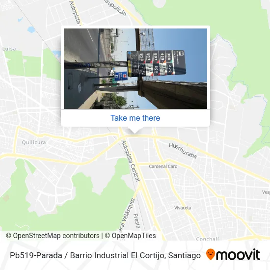 Pb519-Parada / Barrio Industrial El Cortijo map