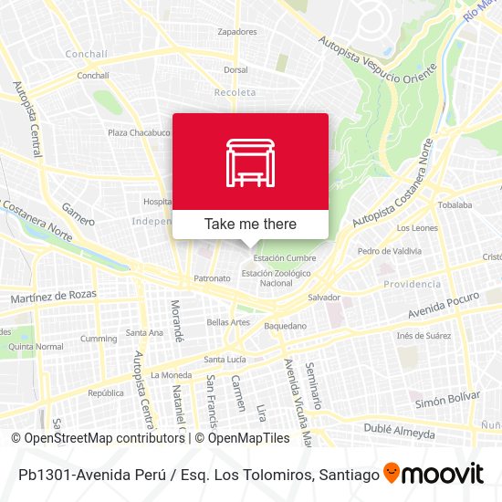 Pb1301-Avenida Perú / Esq. Los Tolomiros map