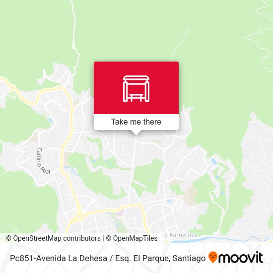 Pc851-Avenida La Dehesa / Esq. El Parque map