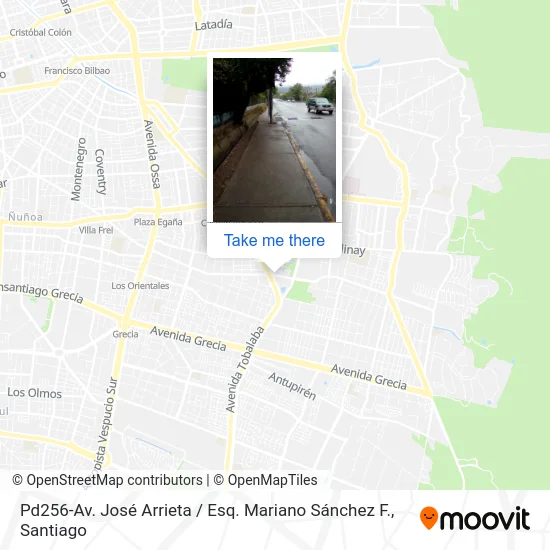 Pd256-Av. José Arrieta / Esq. Mariano Sánchez F. map
