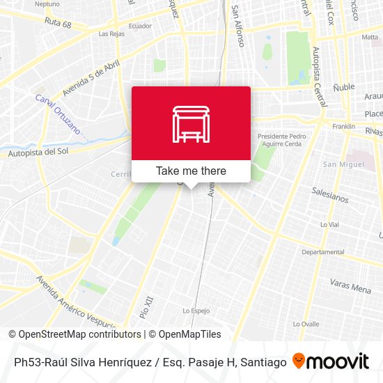 Ph53-Raúl Silva Henríquez / Esq. Pasaje H map