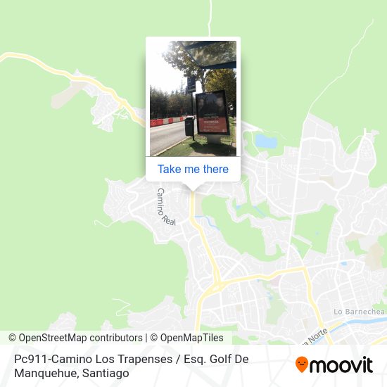 Pc911-Camino Los Trapenses / Esq. Golf De Manquehue map