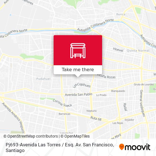 Pj693-Avenida Las Torres / Esq. Av. San Francisco map