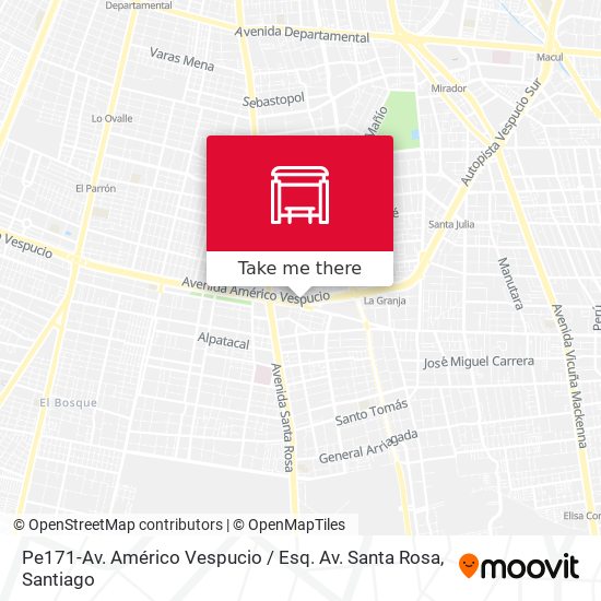 Pe171-Av. Américo Vespucio / Esq. Av. Santa Rosa map