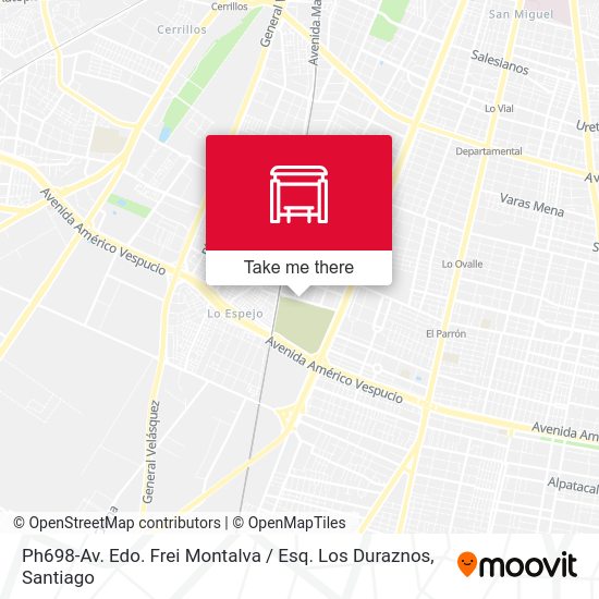 Mapa de Ph698-Av. Edo. Frei Montalva / Esq. Los Duraznos