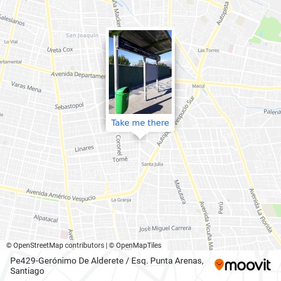 Pe429-Gerónimo De Alderete / Esq. Punta Arenas map
