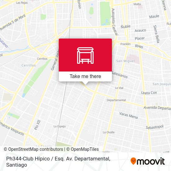 Mapa de Ph344-Club Hípico / Esq. Av. Departamental