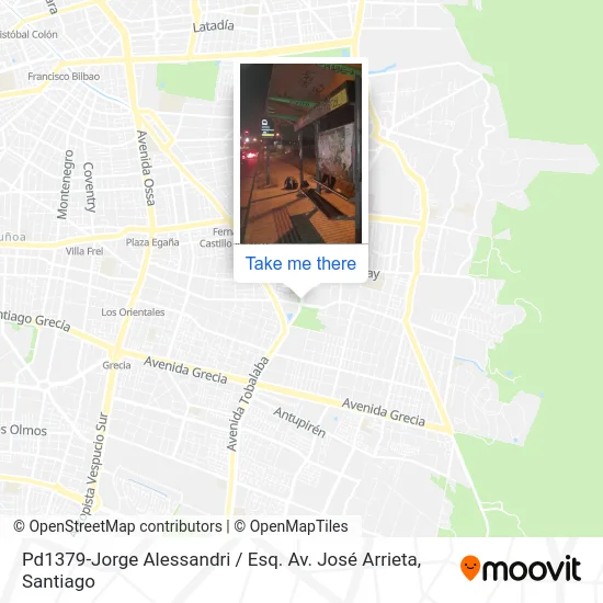 Pd1379-Jorge Alessandri / Esq. Av. José Arrieta map