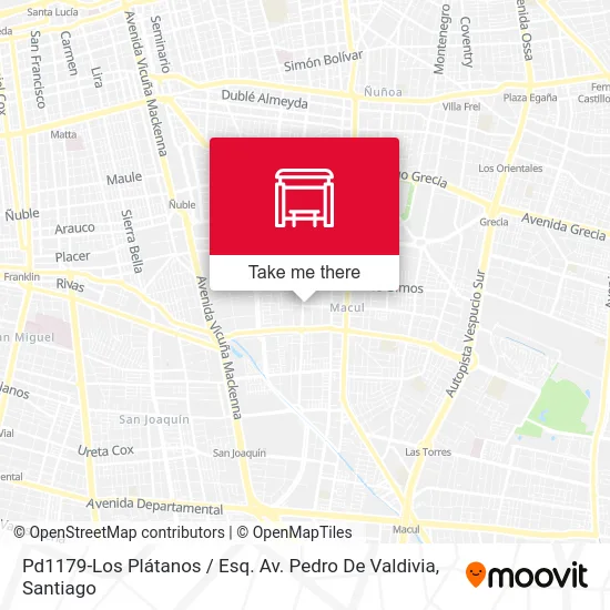 Pd1179-Los Plátanos / Esq. Av. Pedro De Valdivia map