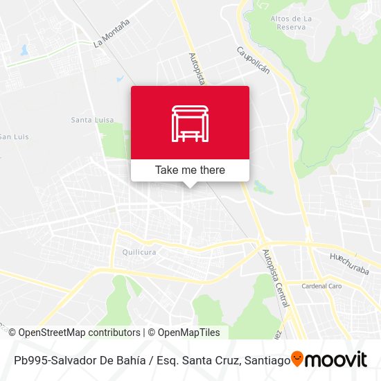 Mapa de Pb995-Salvador De Bahía / Esq. Santa Cruz
