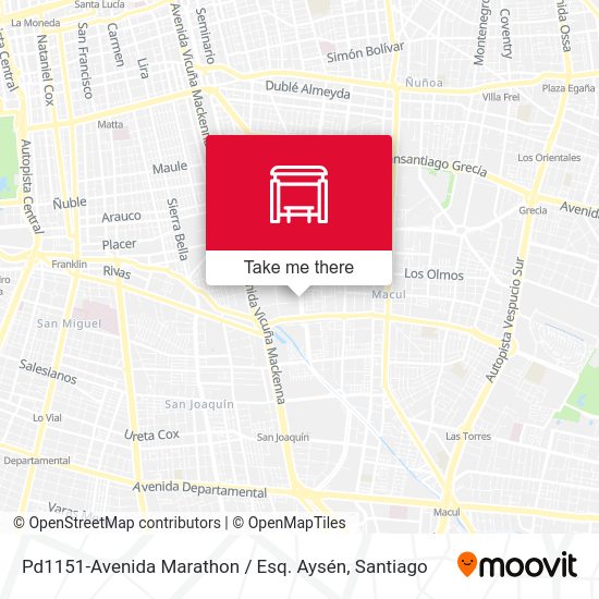 Pd1151-Avenida Marathon / Esq. Aysén map