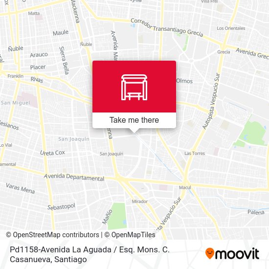 Mapa de Pd1158-Avenida La Aguada / Esq. Mons. C. Casanueva