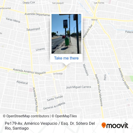 Pe179-Av. Américo Vespucio / Esq. Dr. Sótero Del Rio map