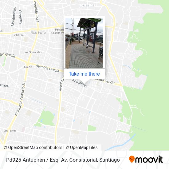 Mapa de Pd925-Antupirén / Esq. Av. Consistorial
