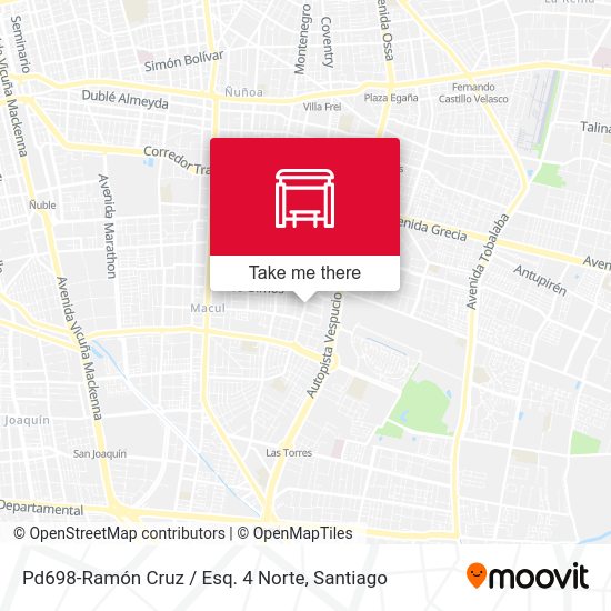 Mapa de Pd698-Ramón Cruz / Esq. 4 Norte