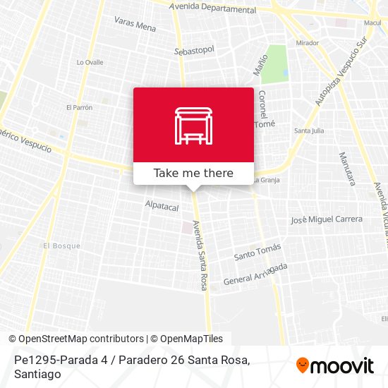 Pe1295-Parada 4 / Paradero 26 Santa Rosa map