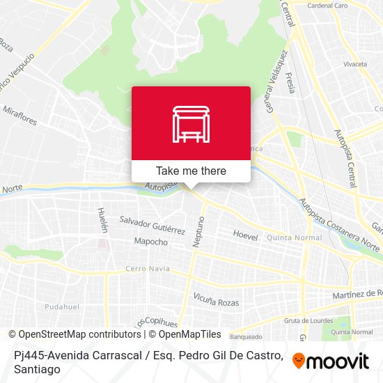 Mapa de Pj445-Avenida Carrascal / Esq. Pedro Gil De Castro
