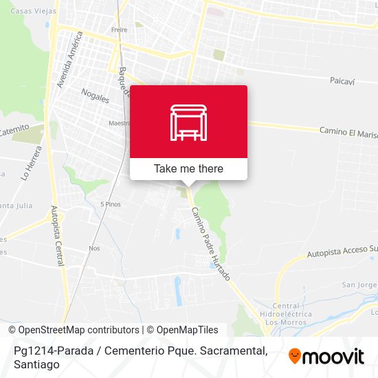 Mapa de Pg1214-Parada / Cementerio Pque. Sacramental