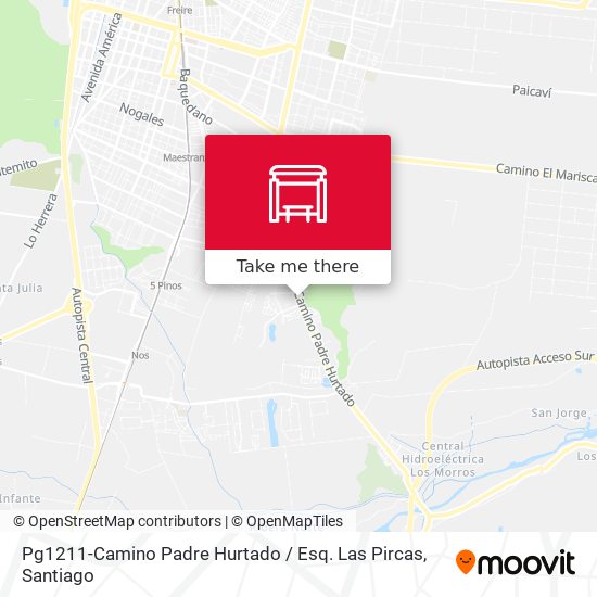 Mapa de Pg1211-Camino Padre Hurtado / Esq. Las Pircas