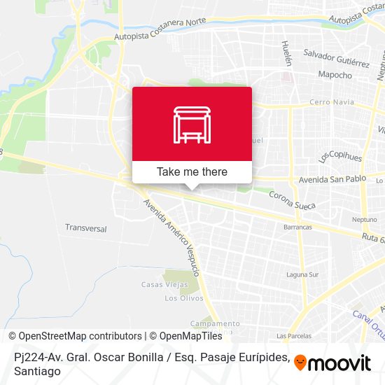 Pj224-Av. Gral. Oscar Bonilla / Esq. Pasaje Eurípides map