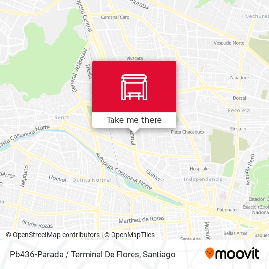 Pb436-Parada / Terminal De Flores map