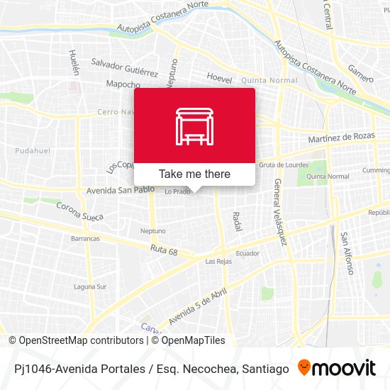 Mapa de Pj1046-Avenida Portales / Esq. Necochea