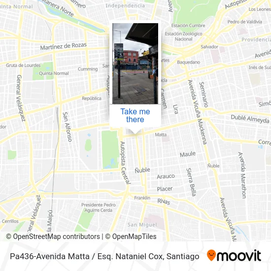 Pa436-Avenida Matta / Esq. Nataniel Cox map