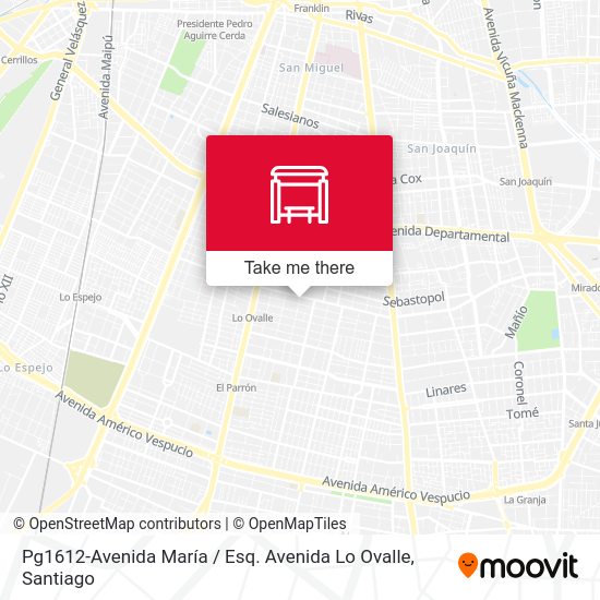 Pg1612-Avenida María / Esq. Avenida Lo Ovalle map