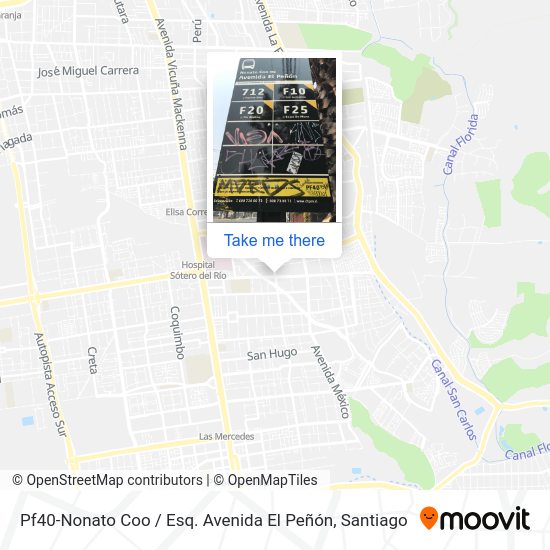 Pf40-Nonato Coo / Esq. Avenida El Peñón map