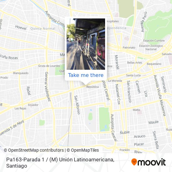 Pa163-Parada 1 / (M) Unión Latinoamericana map