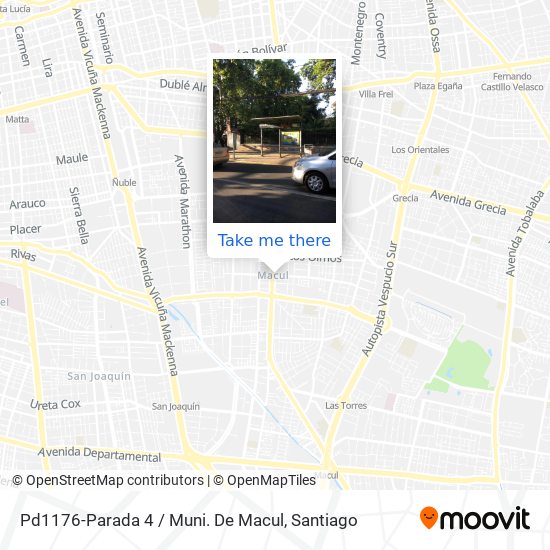 Pd1176-Parada 4 / Muni. De Macul map