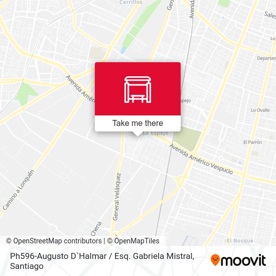 Mapa de Ph596-Augusto D`Halmar / Esq. Gabriela Mistral