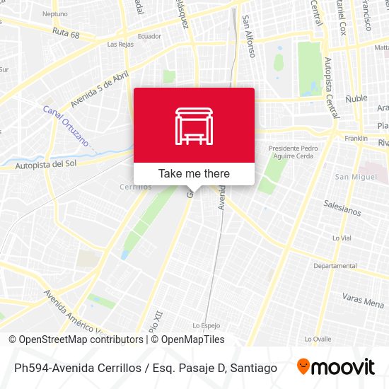 Ph594-Avenida Cerrillos / Esq. Pasaje D map