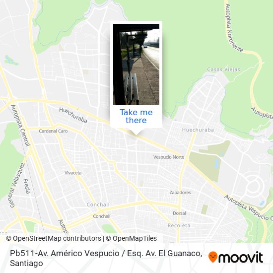 Pb511-Av. Américo Vespucio / Esq. Av. El Guanaco map