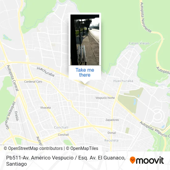 Pb511-Av. Américo Vespucio / Esq. Av. El Guanaco map
