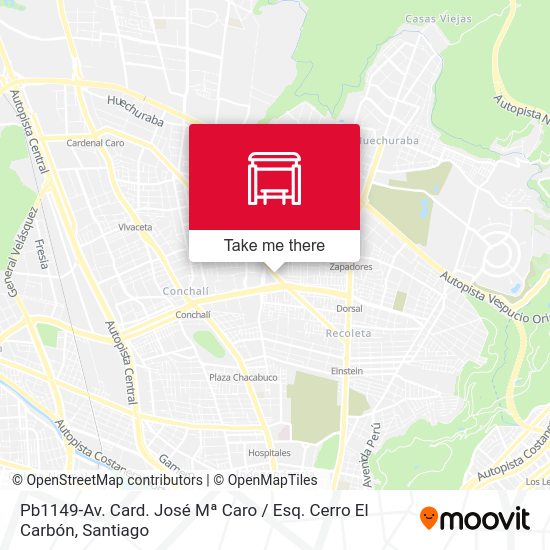 Pb1149-Av. Card. José Mª Caro / Esq. Cerro El Carbón map