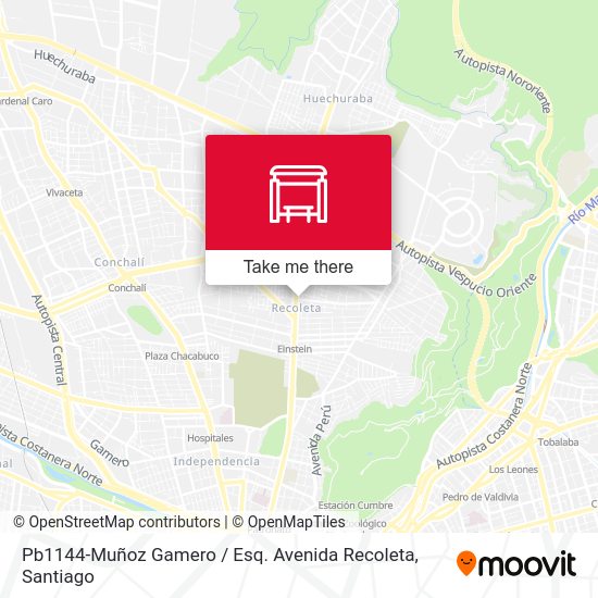 Pb1144-Muñoz Gamero / Esq. Avenida Recoleta map