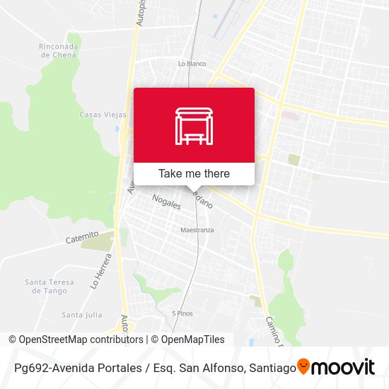 Mapa de Pg692-Avenida Portales / Esq. San Alfonso