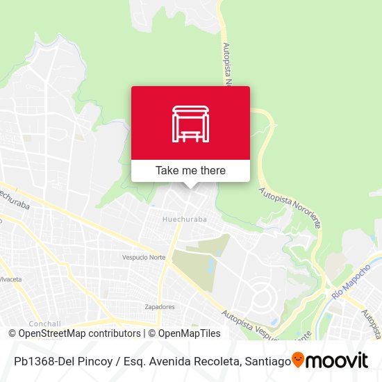 Mapa de Pb1368-Del Pincoy / Esq. Avenida Recoleta