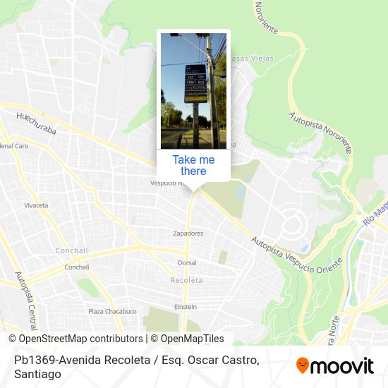 Pb1369-Avenida Recoleta / Esq. Oscar Castro map