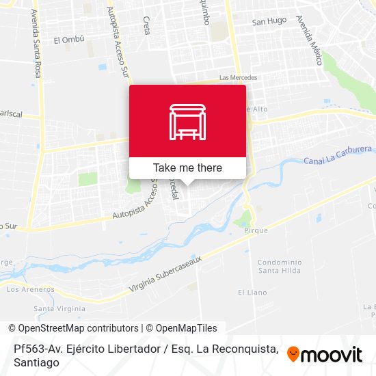 Mapa de Pf563-Av. Ejército Libertador / Esq. La Reconquista