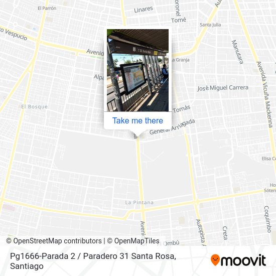 Pg1666-Parada 2 / Paradero 31 Santa Rosa map