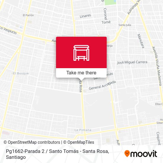 Pg1662-Parada 2 / Santo Tomás - Santa Rosa map