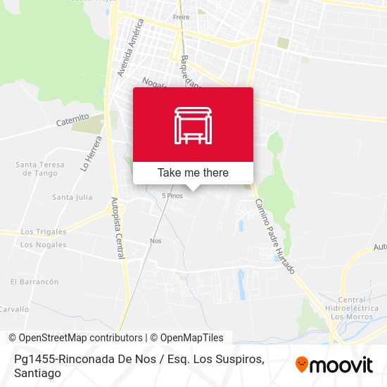 Mapa de Pg1455-Rinconada De Nos / Esq. Los Suspiros