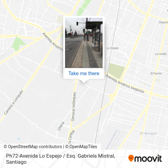 Ph72-Avenida Lo Espejo / Esq. Gabriela Mistral map