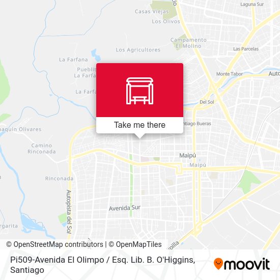 Pi509-Avenida El Olimpo / Esq. Lib. B. O'Higgins map