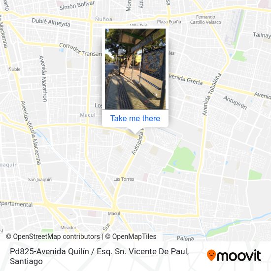 Pd825-Avenida Quilín / Esq. Sn. Vicente De Paul map